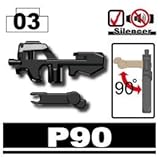 P90 with Removable Clip - Custom Minifigure Piece