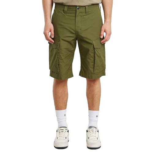 G-STAR Pantaloncini da Uomo Core Regular Cargo, Verde (Mayfly D26220-c973-g985), 26 W