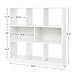 VASAGLE Wooden Bookcase Open Cubes Shelves, Free Standing Bookshelf Storage Unit Display Cabinet, 33.9 x 11 x 37.2 Inches, White ULBC52WTV1