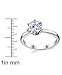 Metal Masters 1.25 Carat Round Brilliant Cubic Zirconia CZ Sterling Silver 925 Wedding Engagement Ring Size 4 to 11
