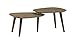 Amazon Brand – Rivet Allyson Mid-Century Modern Two-Shelf Adjustable Coffee Table, Walnut