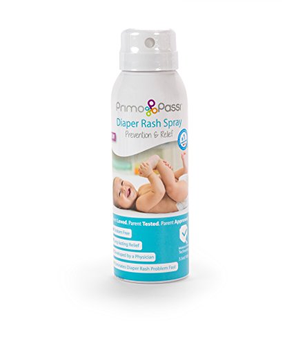 Primo Passi Baby Diaper Rash Spray, Mess-Free 16% Zinc with Moisture Shield Technology 3.5oz, Mess Free I Touch Free Application I Humidity Barrier I Sensitive Skin I Wetness Protection I Long Lasting