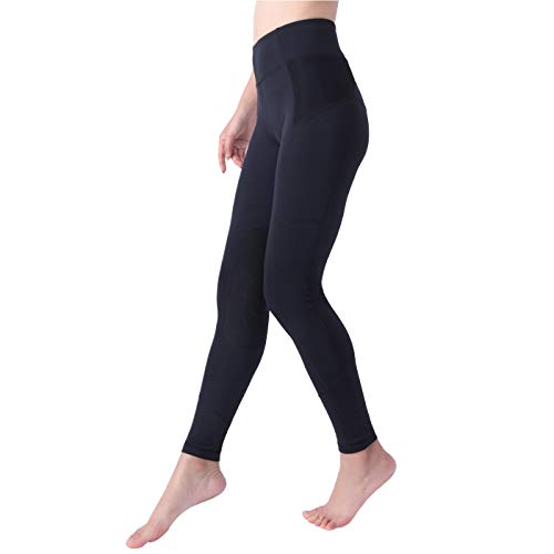 image for OKAY SPORTS Women's Breathable Horse Riding Tights Knee Patch Grip Equ