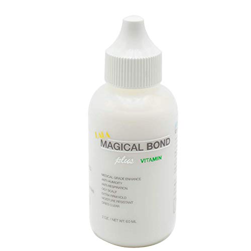 MAGICAL BOND plus VITAMIN 2 oz. Extra Firm Hold. Adhesive for Lace Wigs and Hair pieces. Lace Glue/Wig Glue/Hair Glue (The Best Lace Front Wig Glue)