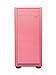 Apevia X-MIRAGE-PK Mid Tower with 2 x Full-Size Acrylic Side Window, Top USB3.0/USB2.0/Audio Ports - Pink