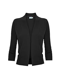Cielo Bolero de punto para mujer, manga completa, tres cuartos