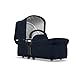 Bugaboo Donkey2 Classic Collection Bassinet, Dark Navy – Designer Fabrics for your Bassinet! Complete Your Double Stroller for Infant Twins!