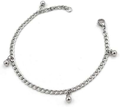 Korway Jewelry Never tarnish stainless steel anklets bracelets for women girl beads style K01(8)