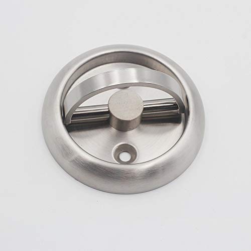 Round Recessed Door Handle/Deadbolt (No Key)(Standard US Door 1.31.7