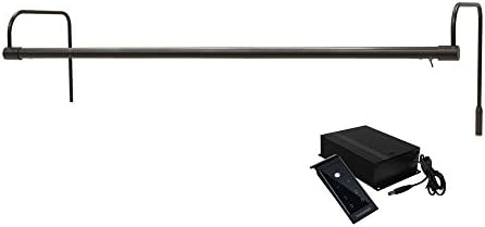 Cocoweb 30" Tru-Slim Hard Wired Picture Light in Mahogany Bronze - SLEDV-30MB-DWP