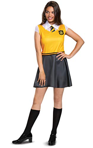Disguise Hufflepuff Dress Skirt, Official Wizarding World Costume Dress with Co…