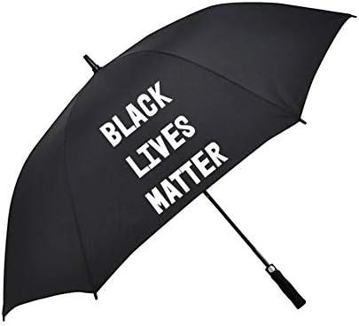 ERNIFICANT Black Lives Matter Golf Umbrella for Social Justice Automatic Open ERNIFICANT Black Lives Matter Golf Umbrella for Social Justice Automatic Open