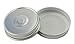 (Set of 12) 4 oz Mason Jars with Smooth Sides -Easy to Label with Silver Finished Safety Button Lids, Regular Mouth