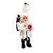 Fiaya Christmas Tree Decor Ornaments Xmas Decor Santa Claus Baby Movable Doll Toy Best Gift Toy (1PC :S 16CM, White)