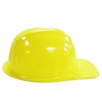 Yellow Construction Hat for Adults - 12 Plastic Hard Hats by Funny Party Hats
