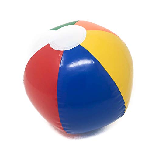 12 Inch Inflatable Beach Balls for Pool Party & Luau (12 Pieces) - Thumbnail 2
