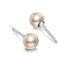 Womens's 925 Silver Bling Fireball, Cultured Pearl, Round Earring sets (6 Pairs)