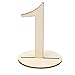 MagiDeal Wooden 10 cm Table Numbers 1-10 Basic Set Wedding Birthday Party French