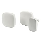 ETvalley Wireless Doorbell Kit, Plug-in & Battery Operated Receiver, One Doorbell Receiver and a Waterproof Bell, White with Blue LEDs