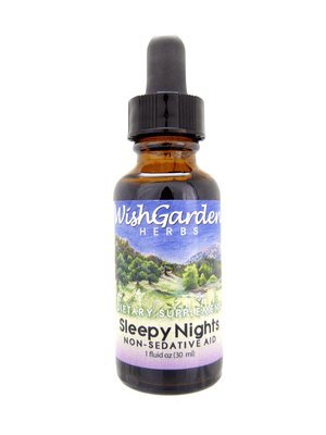 WishGarden Herbs - Sleepy Nights, Organic Herbal Sleep Aid, Supports Healthy Sleep Cycles, Wake Up Fresh in The Morning (1 Ounce Dropper)