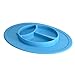 Qshare - Mini Silicone Placemat 11''x8''x1'', One-Piece Suction Plate for Babies & Toddlers, Portable BPA-Free FDA Approved Kids Dinnerware, Dishwasher Safe