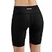 ODODOS Women's Yoga Short Tummy Control Workout Running Athletic Non See-Through Yoga Shorts with Hidden Pocket,Black,Large