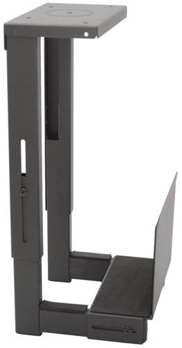 6800B - Black Under The Desk Computer Mount / Case Holder