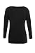 HOTAPEI Women Plus Size Long Sleeve Casual Round Neck Loose Tunic Top Blouse T-Shirt Black XXL