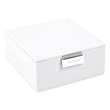 STACKERS jewelry box | white & gray velvet charm stacker set