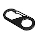 SWATOM Aluminum Carabiner Clip Snap Hook Keyring 1.6/1.8/2.2/2.4/2.8 Inch Carabiners Keychains Black(10P/20P) (1.7 inch Black)