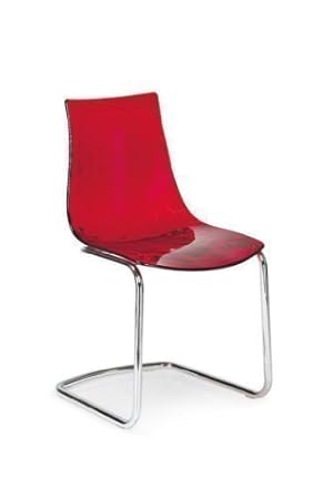 Calligaris Ice Chair Cs 1094 Red Transparent Amazon Co Uk