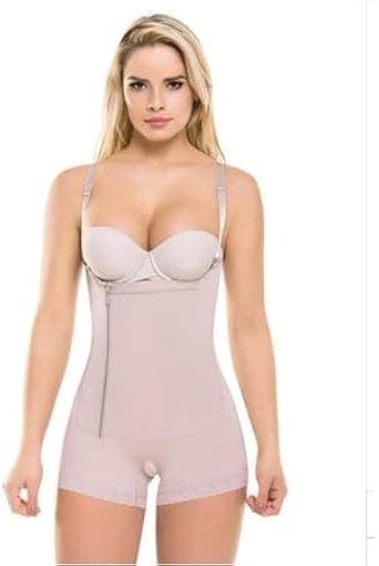 Fajas Colombianas Cysm Post Surgery Postpartum Body Shaper Girdle With Thin Removable Straps Ref 435 Rose L At Amazon Women S Clothing Store