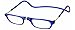 Clic Magnetic Reading Glasses for Men or Women, Computer Readers, Original (S-M, Blue, 1.50 Magnification)