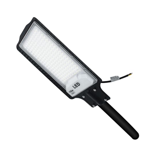 CREATESTAR LED Street Light for Outdoor 150 W, Cool White 6500 K, IP66 Waterproof Security Lighting for Garden, Patio, Paths