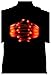 GlowCity Glow-In-the-Dark LED Skeleton Gloves – Flash or Static Light Up Modes (Red)