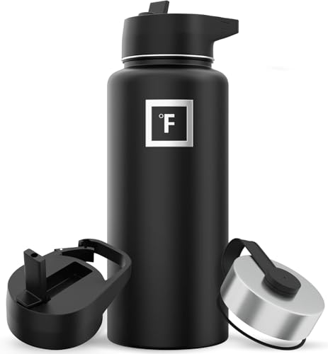 Edelstahl Trinkflasche mit Strohhalm - 650/950/1200/1800 ml - Kohlensäure Geeignet Auslaufsicher Doppelwandig Isoliert Thermosflasche BPA-Freie - Wass