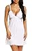 Avidlove Lingerie Women Chemise Lace Babydoll Full Slip Sleepwear Dress White Small