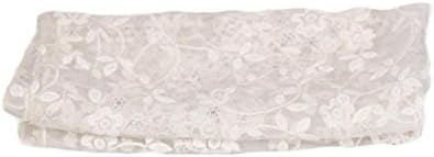 Newborn Lace Baby Photography Props Baby scarf Photo Props Quilt Stretch Wrap (White)