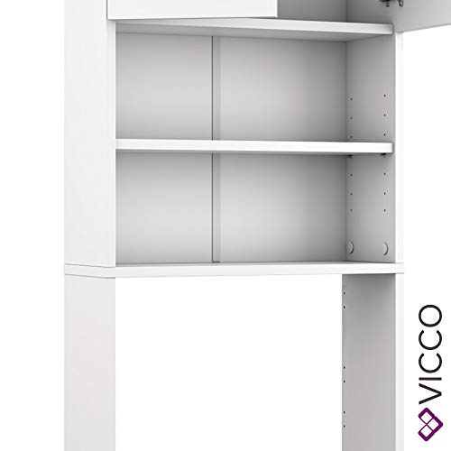 Vicco Waschmaschinenschrank Weià 64x190x26 cm - Badezimmerschrank für die Waschmaschine, Zusätzlicher Stauraum oberhalb des Geräts für Waschmittel & Zubehör – Bild 7