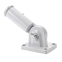 Centeraly Metal Flag Pole Holder with Screws Adjustable Heavy Duty Wall Mount Adjustable Flag Pole Bracket Multi-Position Flag Pole Mounting Bracket