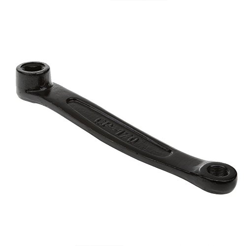Xeminor Bicycle Steel Iron Left Crank Arm with Prismatic Hole Hand Steel Crank Left Alone Crankset 17cm Black