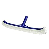 Poolmaster Deluxe Heavy Duty Vinyl Liner Swimming Pool Brush with Rubber Bumper for Above or In Ground Pools