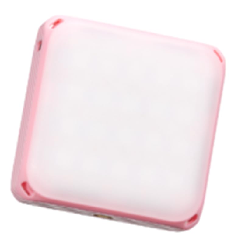 ZENIKO Multifunctional Video Mini Bi-Color LED Light Temperature Rechargeable Mini Fill-in Light 2500K-8500K Dimmable Support Magnetic Adsorption for Vlog Live Streaming - Pink