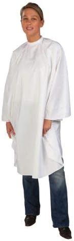Sibel Economy Polyester Hairdressing Gown - White Sleeveless