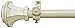 Decorative Window Curtain Rods with Finials, 28 to 48 Inches, 0.75 Diameter - Buono II, Carson Series - Lightweight & Easy to Install, Adjusts Telescopically to Fit Any Window by Achim Home Decor