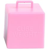 Creative Balloons™ Cube Weight – 65 g Baby Pink Balloon Weights for Helium Balloon Bouquets – 10‑Pack for Parties & Event Décor
