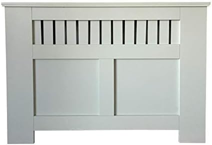 Jack Stonehouse Oak Maple White Grey Painted Modern MDF Radiator Cover Cabinet with Panel Grill-Green, Small