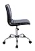 Amazon Basics Modern, Low-Back, Adjustable, Swivel, Armless Office Task Desk Chair with Casters, Black