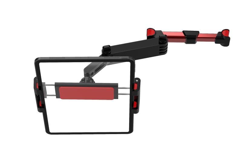 SOYUKI Car Headrest Holder, Stretchable Tablet Headrest Mount(Red)