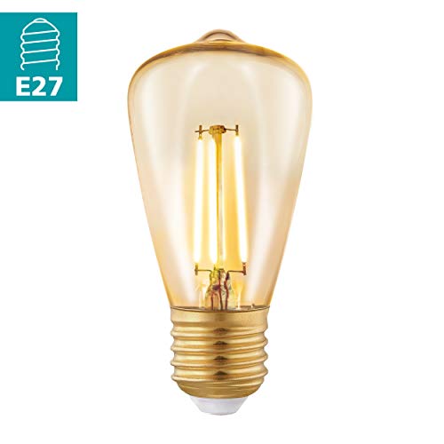 EGLO Amber Vintage Ledlamp, E27-fitting, ledlamp voor retroverlichting, 3,5 watt (komt overeen met 22 watt), 220 lumen… - Afbeelding 3